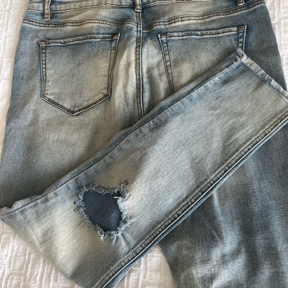 RefugeJeans Light Blue Distressed Skinny Jeans - Picture 7 of 7